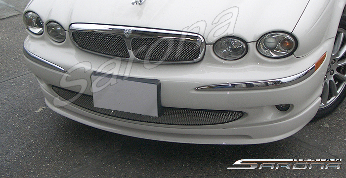 Custom Jaguar X Type Front Bumper Add-on  Sedan Front Lip/Splitter (2000 - 2008) - $299.00 (Part #JG-001-FA)